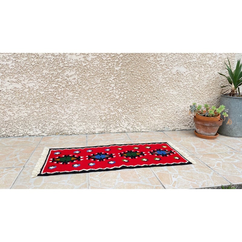 Tapis scandinave vintage Rolakan en laine