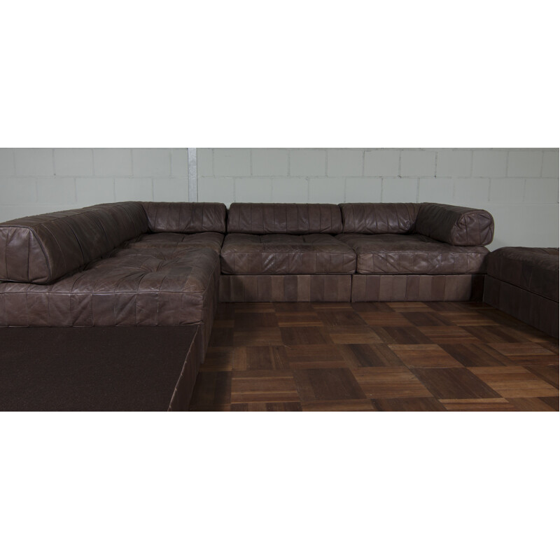 Modular De Sede "DS 88" patchwork sofa - 1970s