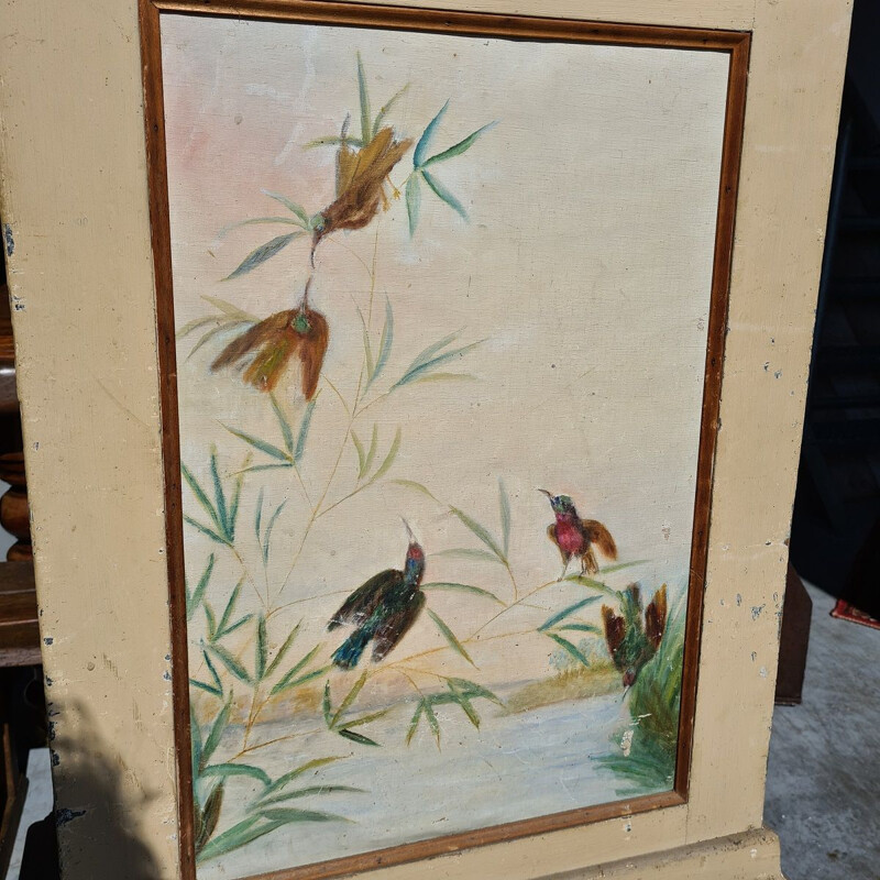 Vintage French Comtoise painted
