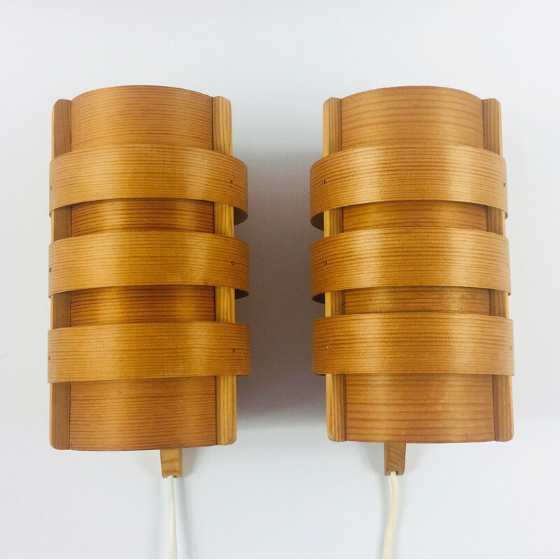 Pair of Scandinavian vintage wall lamps model V 280 by Hans Agne Jakobsson for Ellysett, Sweden 1960s