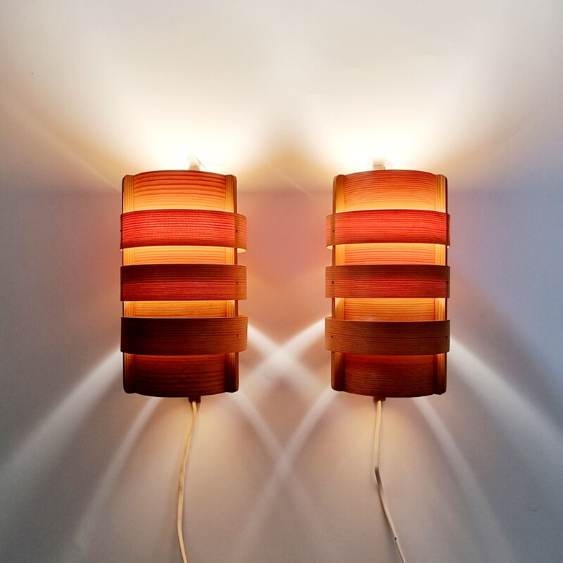 Pair of Scandinavian vintage wall lamps model V 280 by Hans Agne Jakobsson for Ellysett, Sweden 1960s