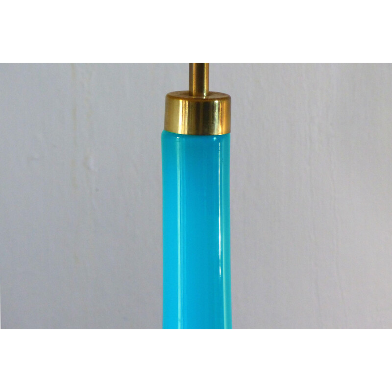 Lampe scandinave vintage bleu par Holm Sorensen, 1970