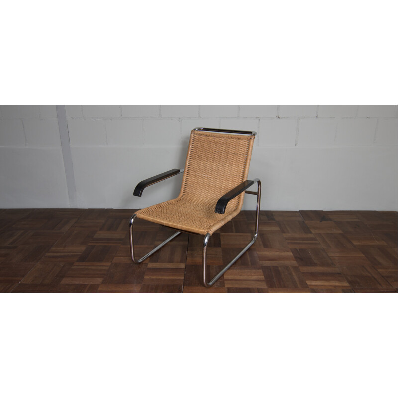 Vintage cantilever Thonet "B35" chair, Marcel BREUER - 1980s