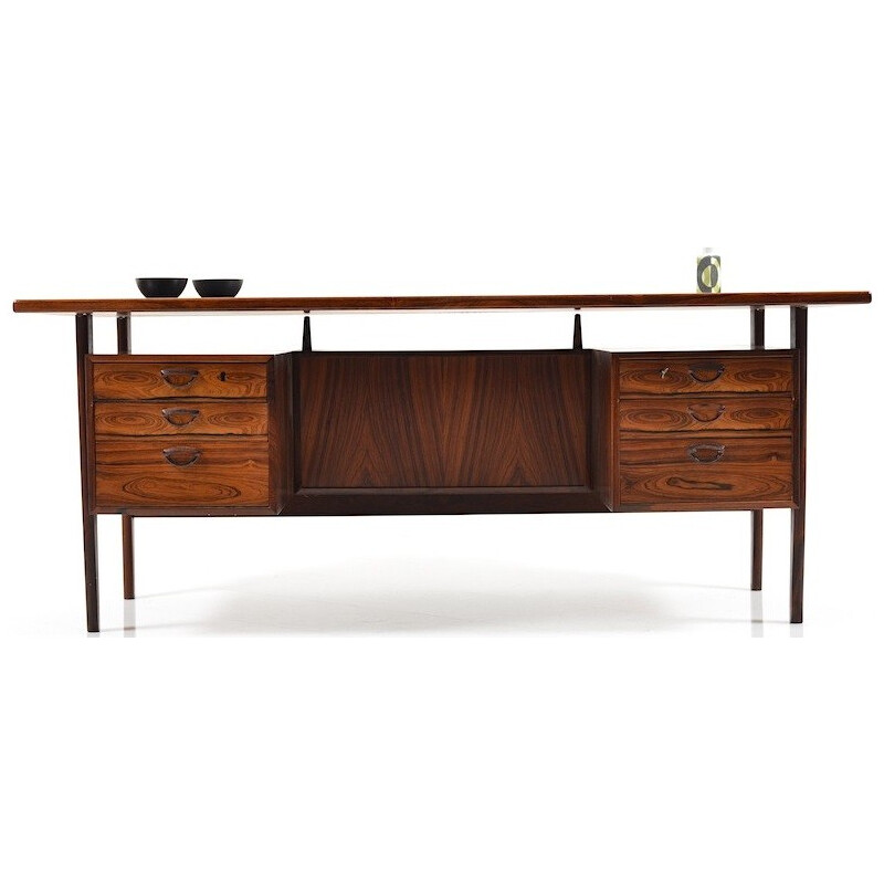 Danish Feldballes Furniture desk in rosewood, Kai KRISTIANSEN - 1960s