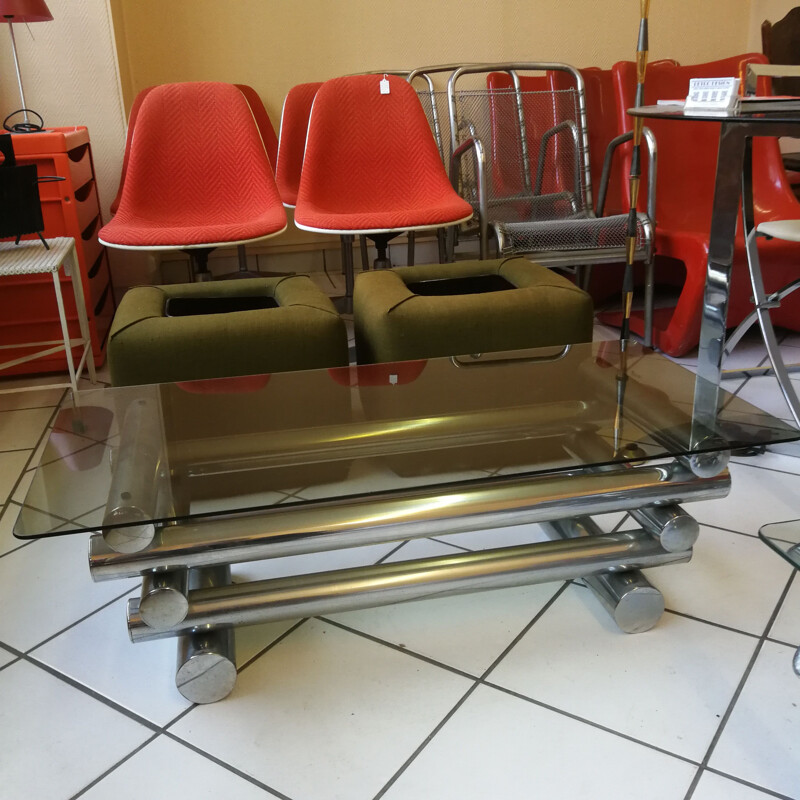 Vintage metalen salontafel