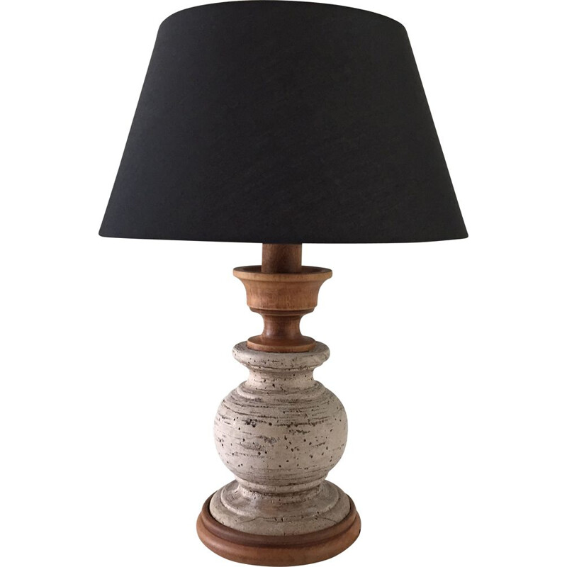Lampe de table vintage - pierre