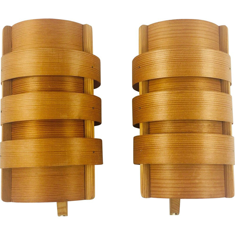 Pair of Scandinavian vintage wall lamps model V 280 by Hans Agne Jakobsson for Ellysett, Sweden 1960s