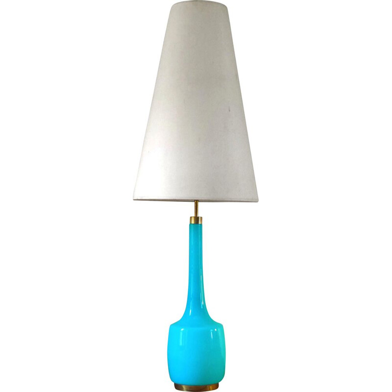 Lampada scandinava vintage blu di Holm Sorensen, 1970