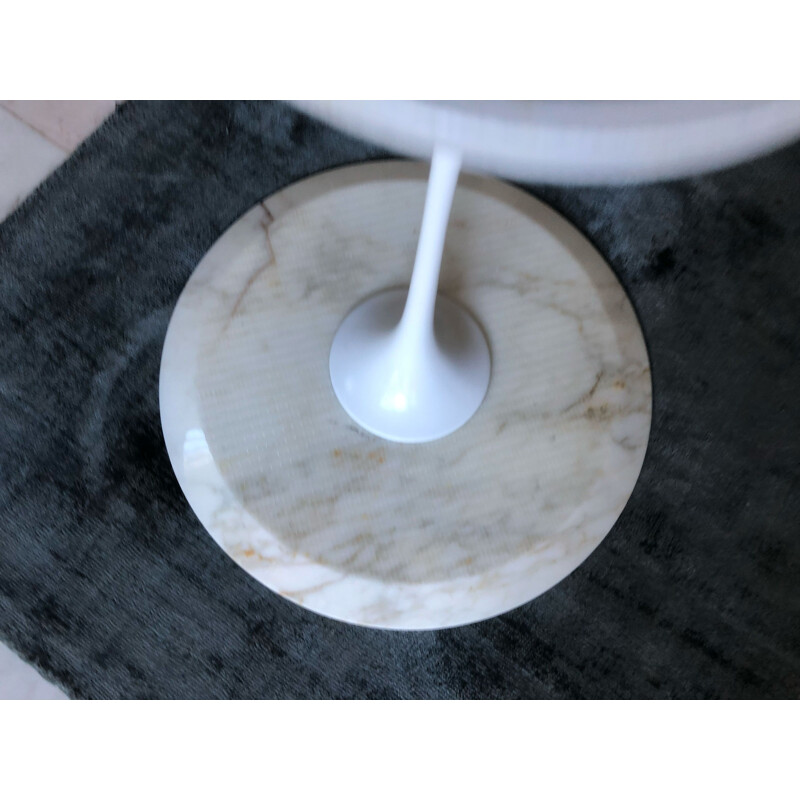 Vintage marble pedestal table by Eero Saarinen for Knoll