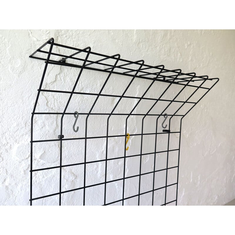 Vintage wall coat rack by Fitchel, 1953