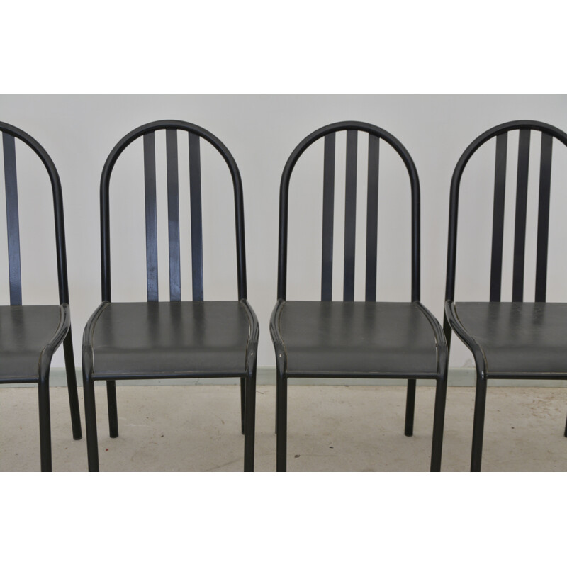 Set of 4 vintage wooden chairs by Robert Mallet Stevens