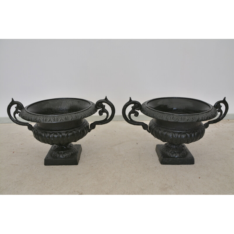 Pair of vintage medicis vases model chambord