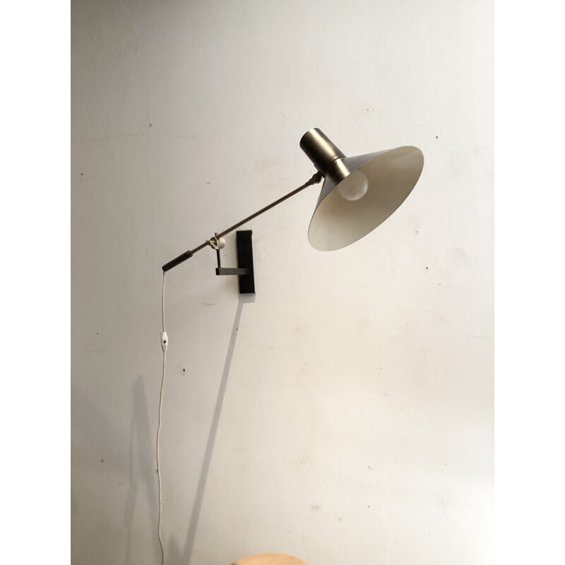 Vintage wall lamp by J.J.M Hoogervorst for Anvia, 1960s