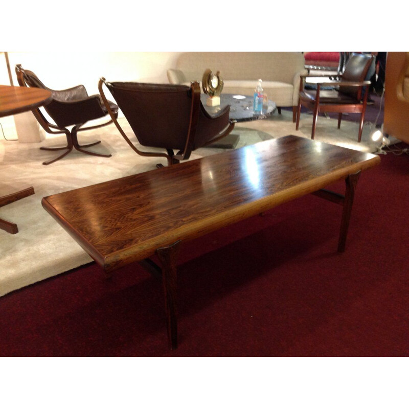 Vintage Scandinavian rosewood coffee table by Johannes Andersen, 1960