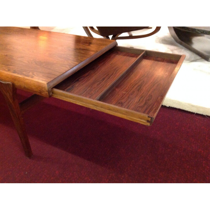 Vintage Scandinavian rosewood coffee table by Johannes Andersen, 1960