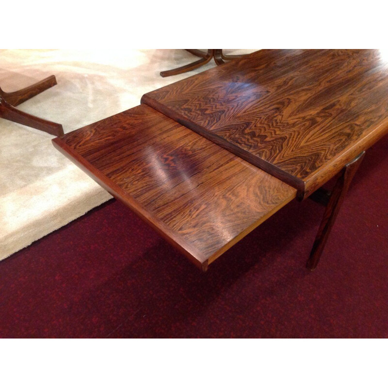 Vintage Scandinavian rosewood coffee table by Johannes Andersen, 1960