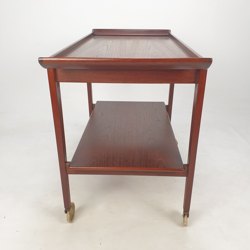 Mid-century Italian teak trolley, 1960s