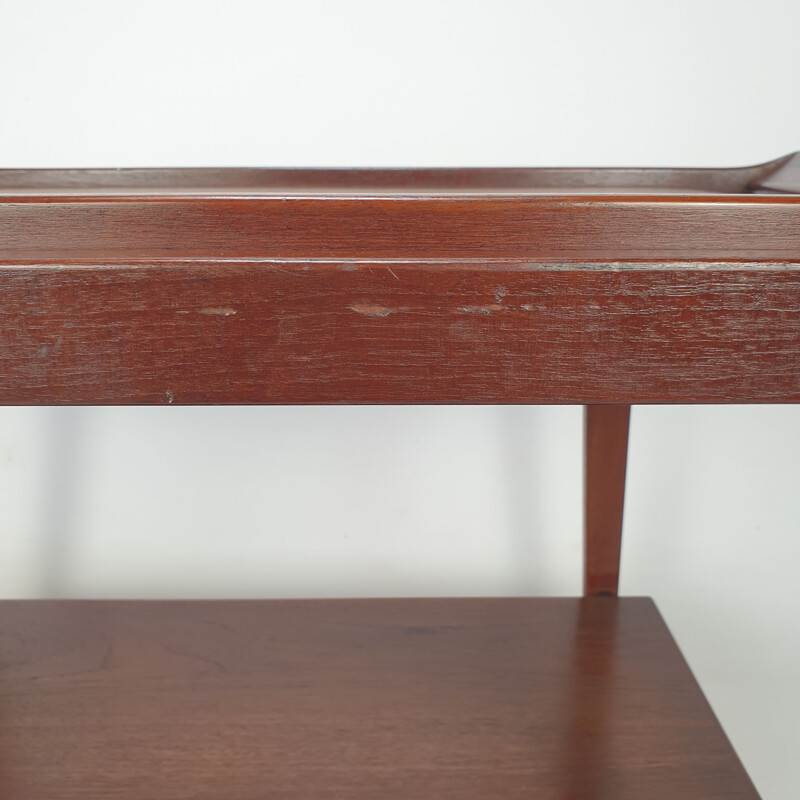 Mid-century Italian teak trolley, 1960s