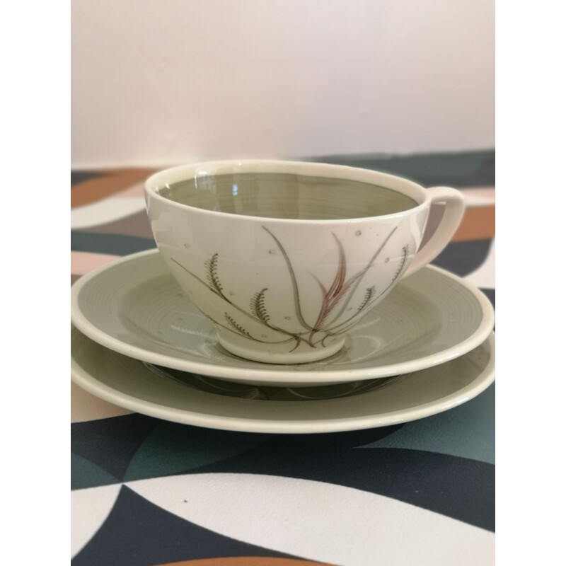 Vintage-Teetasse, handbemalt von Susie Cooper, England