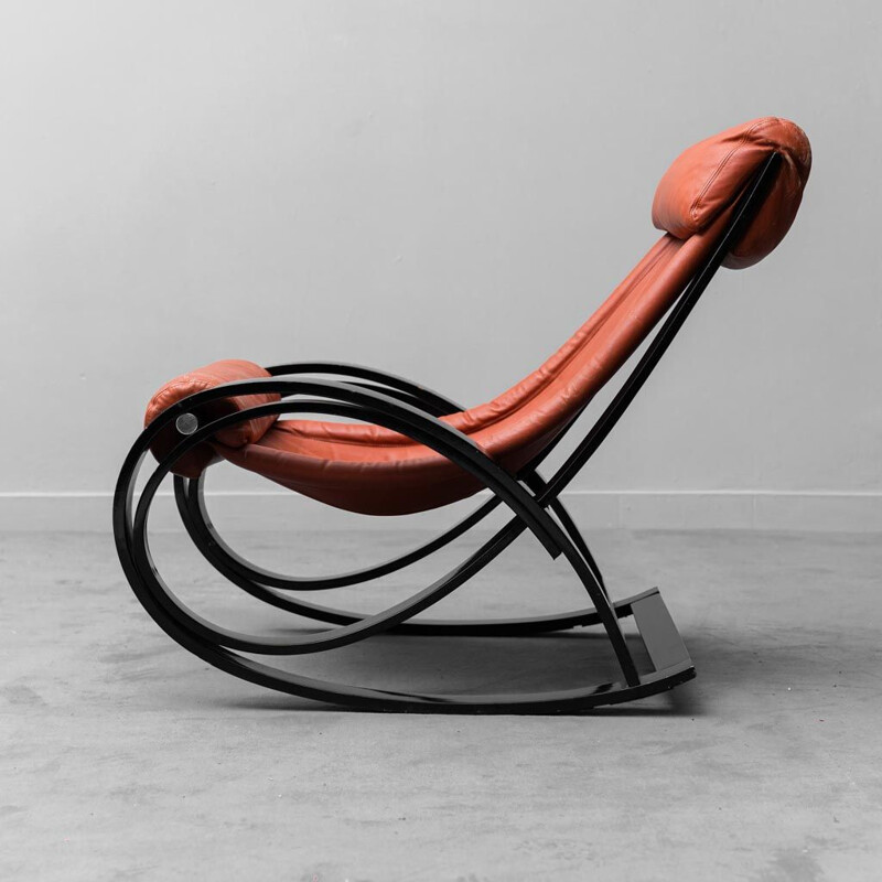 Vintage rocking chair by Gae Aulenti for Poltronova, 1960s