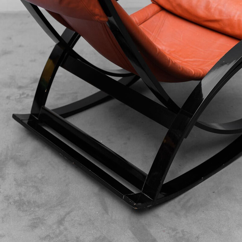 Vintage rocking chair by Gae Aulenti for Poltronova, 1960s