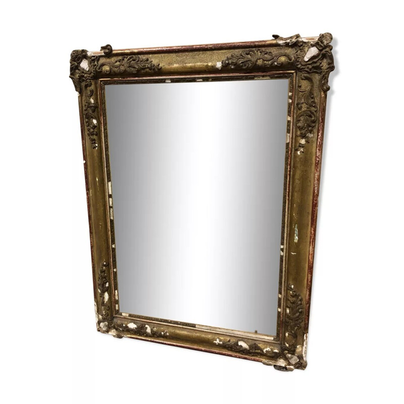 Vintage mirror in gilded wood