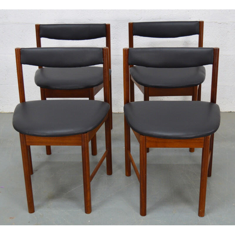 McIntosh teak extendable dining table and chairs - 1960s