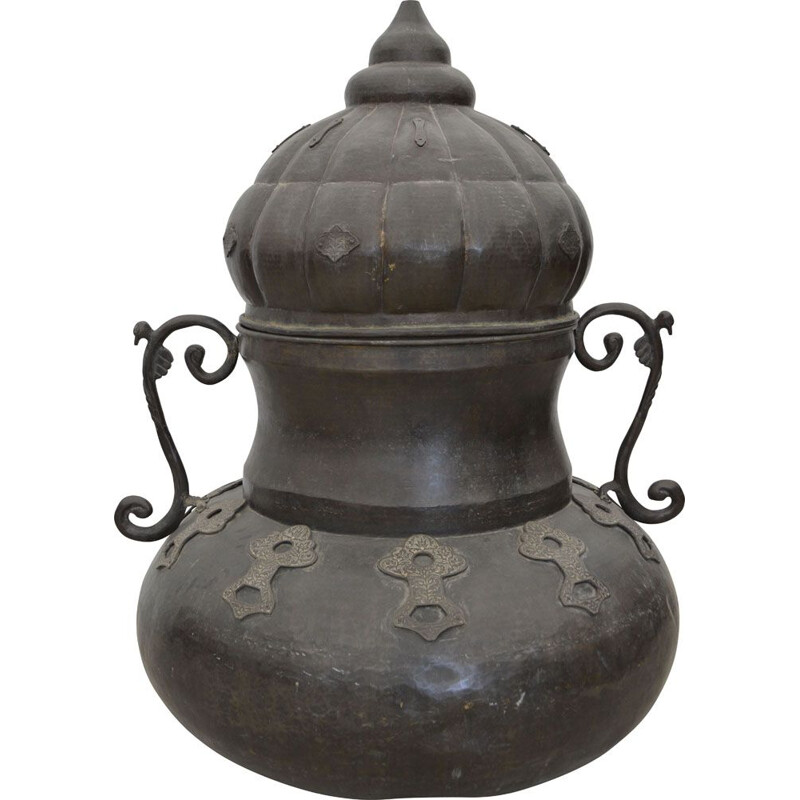 Vintage copper jar, India