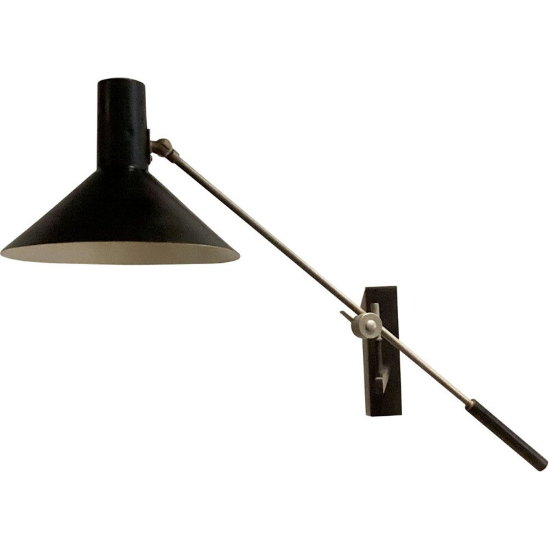 Lampada da parete vintage di J.J.M Hoogervorst per Anvia, 1960