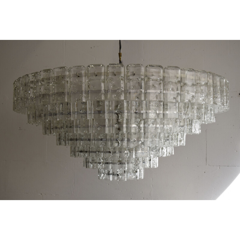 Vintage chandelier in blown glass of murano