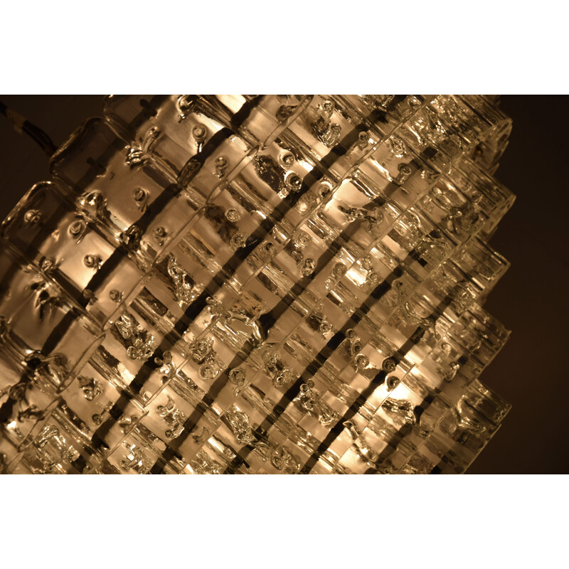 Vintage chandelier in blown glass of murano