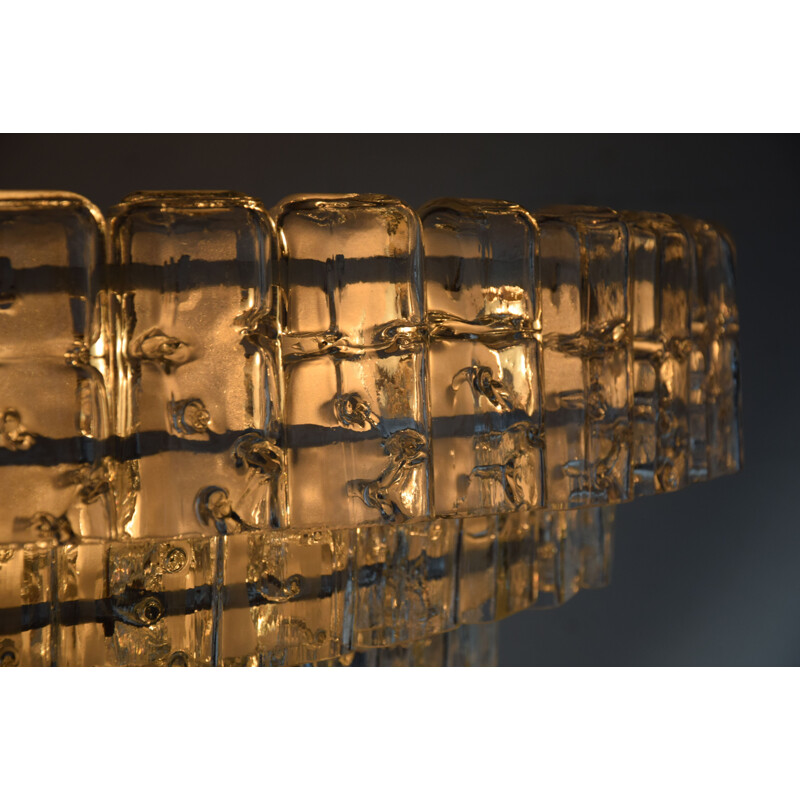 Vintage chandelier in blown glass of murano