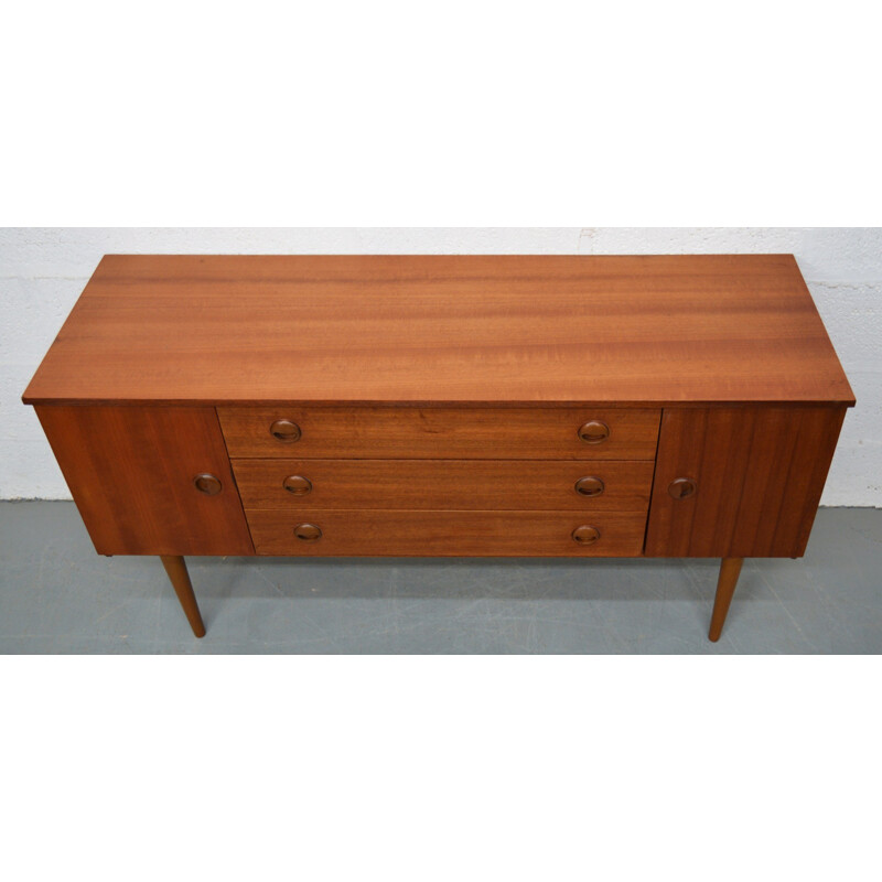 Mid-century small Schreiber teak sideboard - 1960s