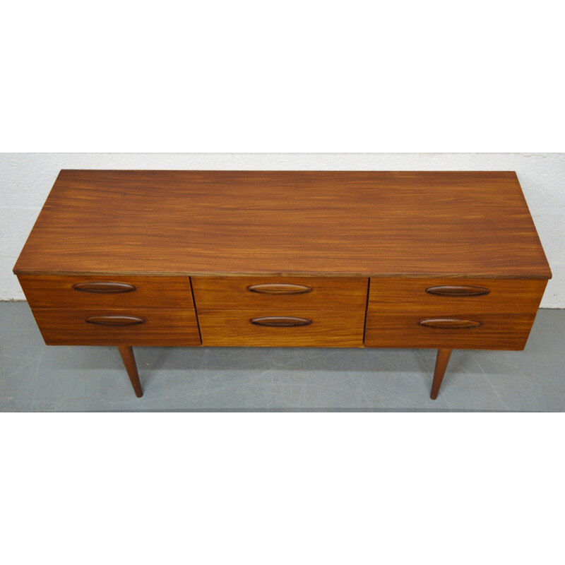 Mid century teak chest of drawers - 1960s