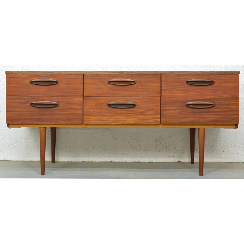 Mid century teak chest of drawers - 1960s