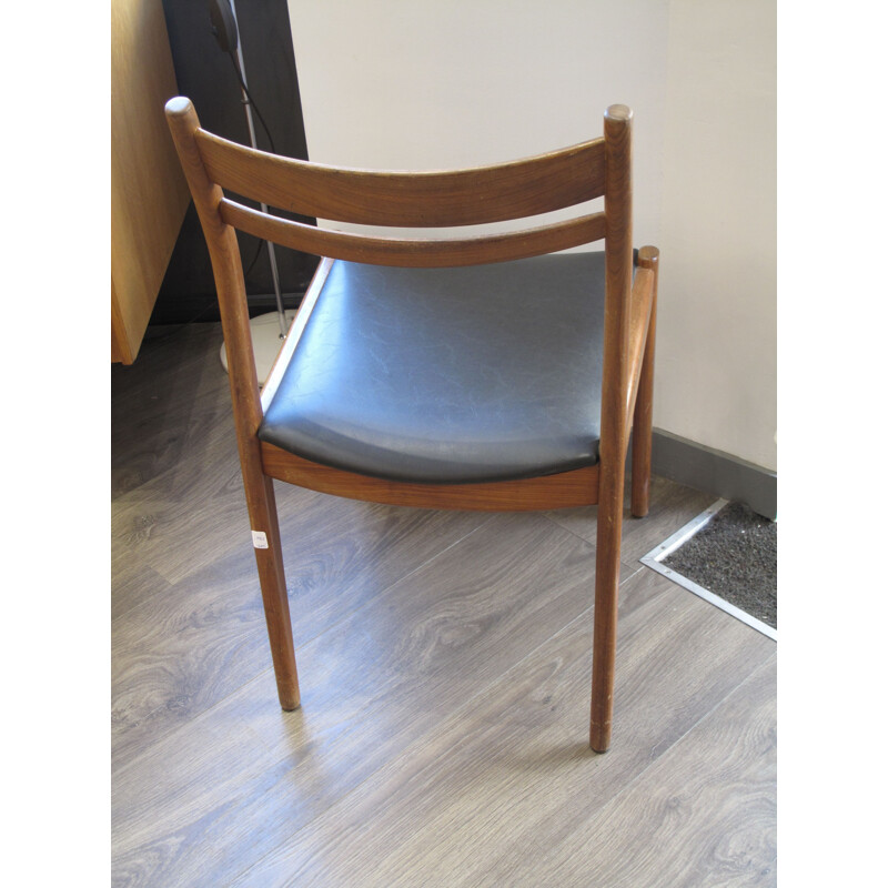 Suite de 4 chaises scandinaves vintage - 1960
