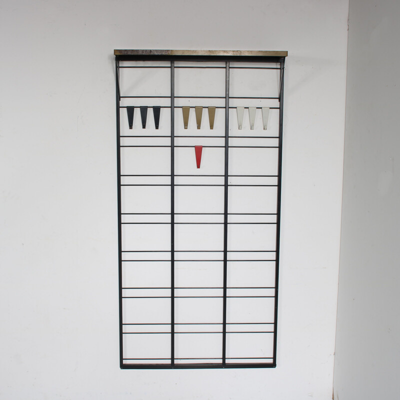 Vintage "Tone Ladder" coat rack by Coen de Vries for Pilastro, Netherlands 1950s