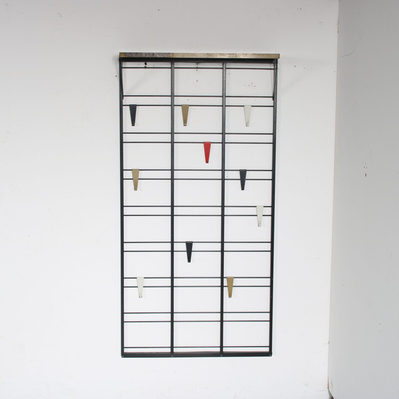 Vintage "Tone Ladder" coat rack by Coen de Vries for Pilastro, Netherlands 1950s