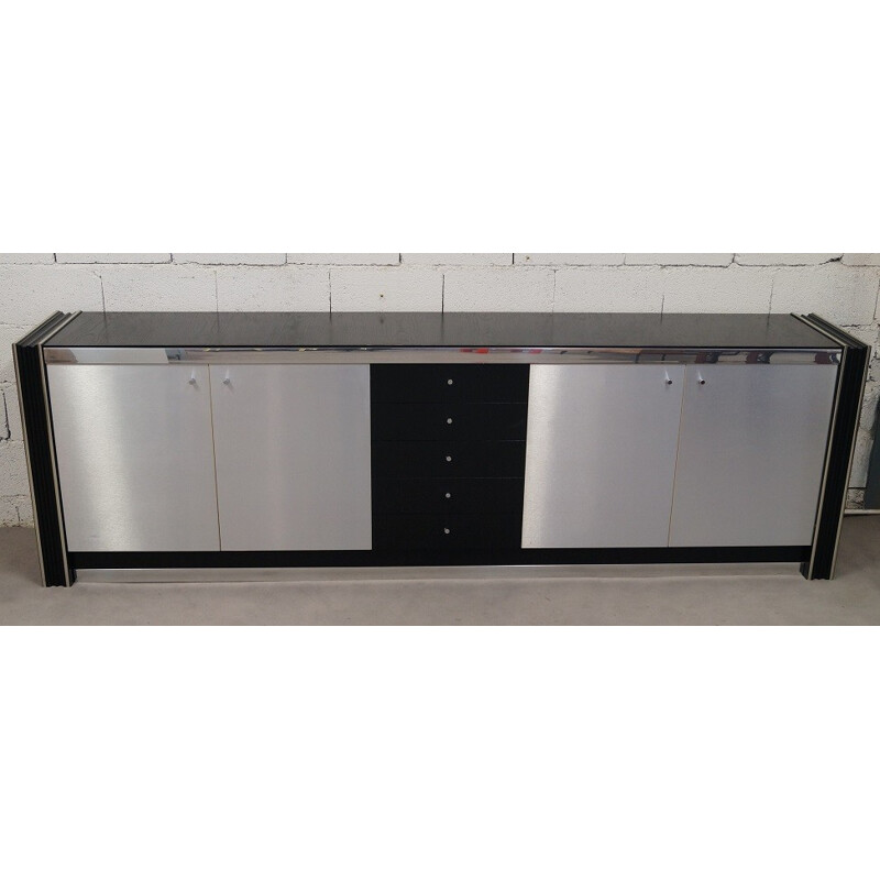 Sideboard in aluminium - 1970s