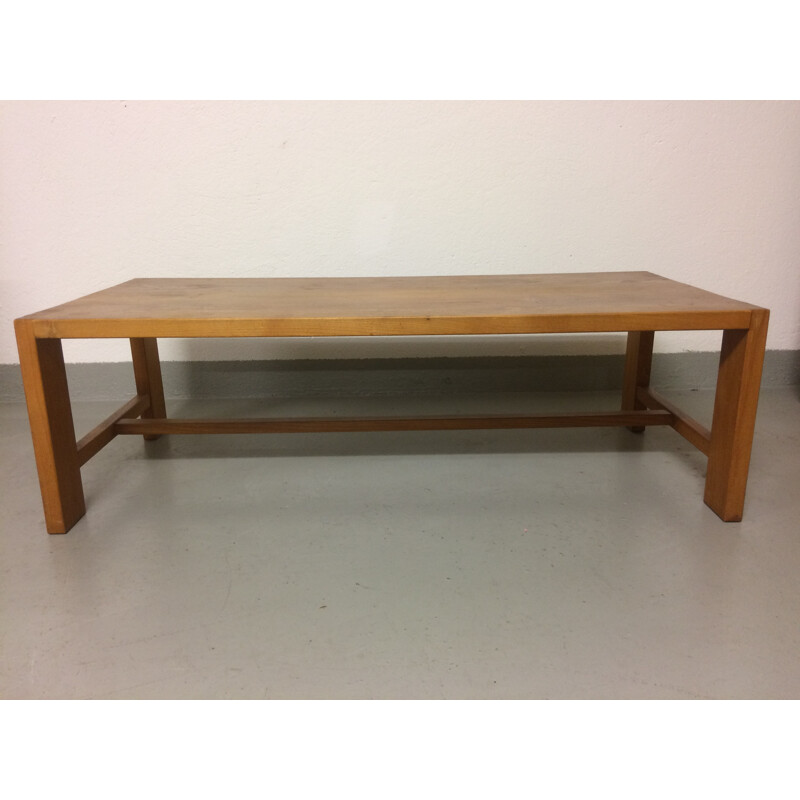 Mid century rectangular coffee table, Pierre CHAPO - 1960s