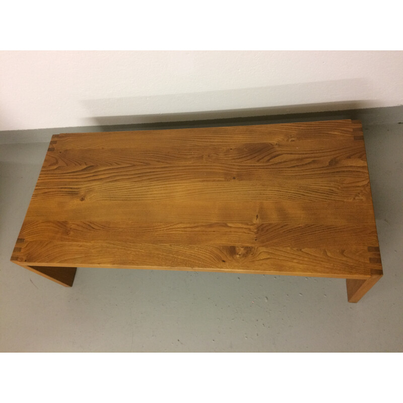 Mid century rectangular coffee table, Pierre CHAPO - 1960s