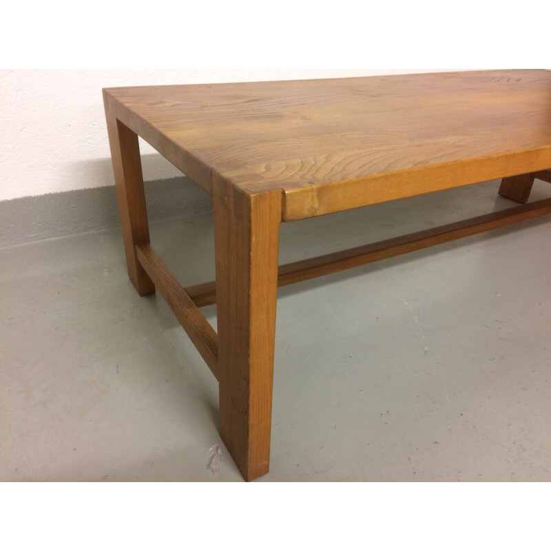 Mid century rectangular coffee table, Pierre CHAPO - 1960s