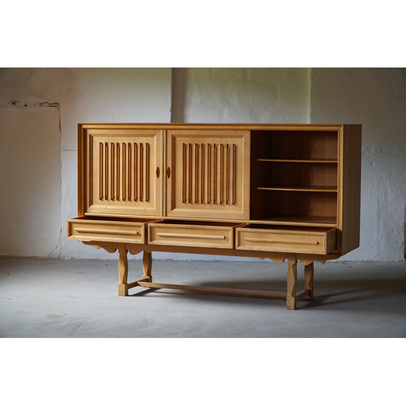 Vintage solid oak sideboard, 1960