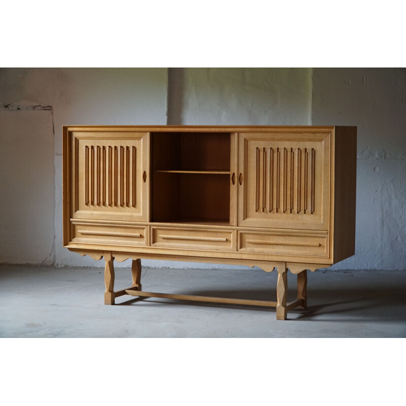 Vintage solid oak sideboard, 1960