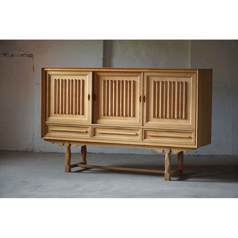 Vintage solid oak sideboard, 1960