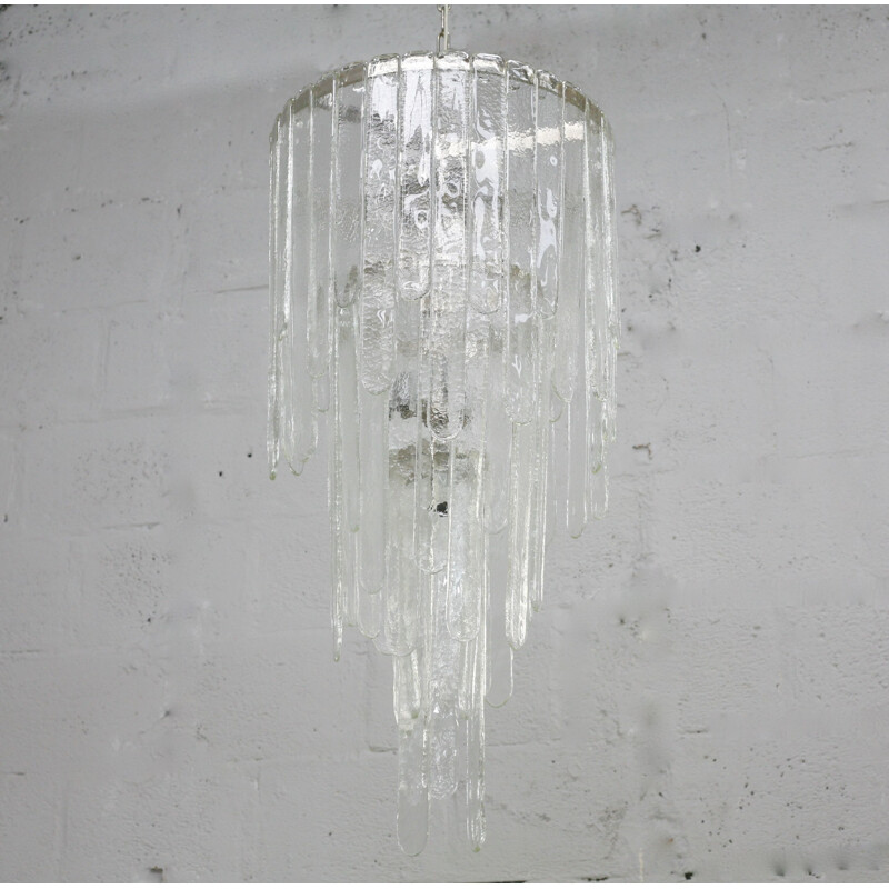 Vintage chandelier by Carlo Nason for Mazzega, Italy 1970