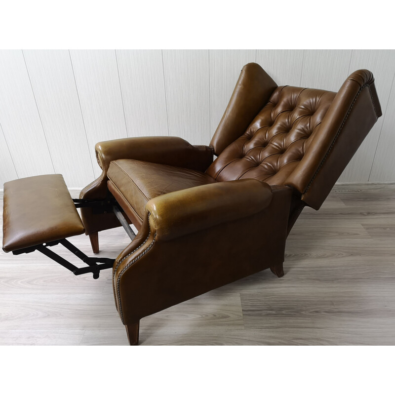 Vintage lederen fauteuil