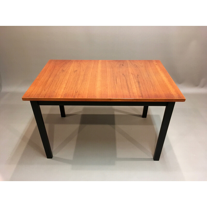 High extendable table in teak - 1950s