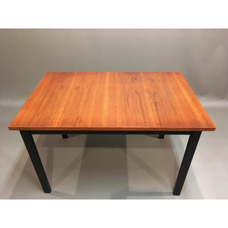 High extendable table in teak - 1950s