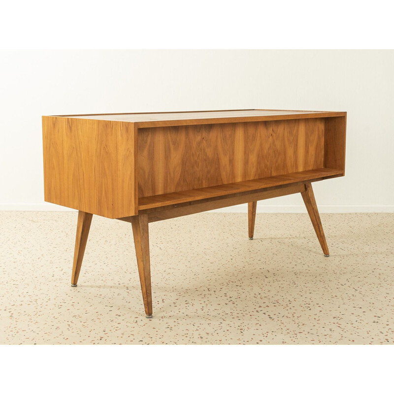 Vintage walnut veneer Scandinavian desk, Germany 1950s